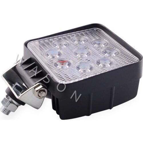 High Quality Excavator Spare Parts 9PCS Square Led Light Work Lamp