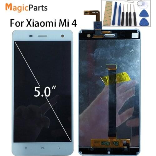 Display For Xiaomi Mi4 Mi 4 LCD Touch Screen Digitizer with Frame Original Replacement Black White 5.0 inch