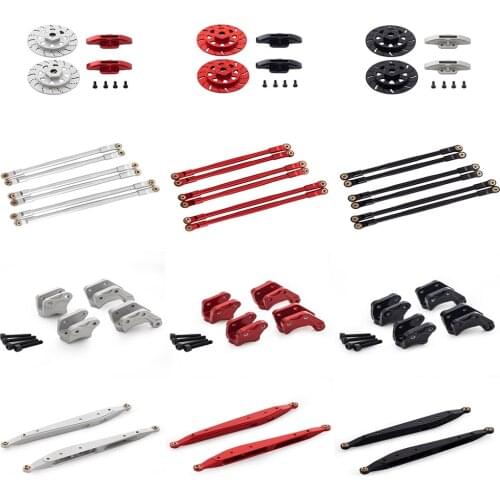 1/10 Metal Chassis Suspension Links Rear Trailing Arm 12MM Hex Brake Disc 17t Pinion Gear for Axial RBX10 Ryft Rock Bouncer