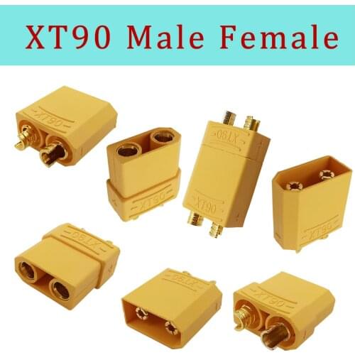 10Pairs Yellow XT90 Plug Male Female Socket Bullet Banana Connector for RC Lipo Battery Toys Quadcopter Parts