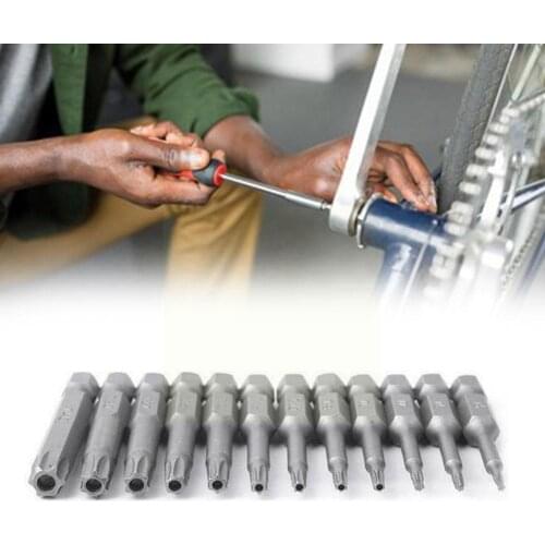 12pc/Set 1/4 Hex Shank Magnetic Torx Electric Screwdriver Bits O8P1