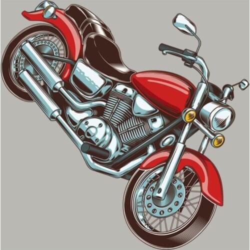 20pcs Motorcycle Biker Badge Washable Heat Transfer Stickers Vinyl Patches Iron On Patch For Clothing Applique T-shirt Patchwork