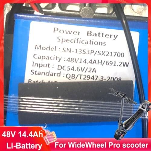 Original WideWheel Pro battery accessories electric scooter battery 48V 14.4Ah 15Ah