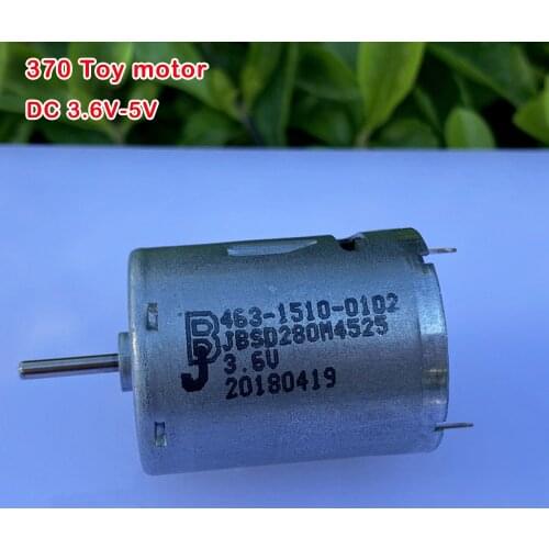 DC 3.6V-5V Micro 370 Toy Motor 26000rpm High Speed Strong Magnetic Large Torque Carbon Brush Motor Diy Modification Accessories