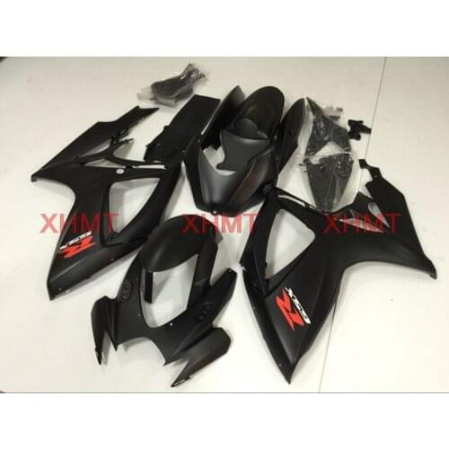 For Suzuki GSXR750 2006 - 2007 K6 Plastic Fairings for Suzuki GSXR600 2007 Fairing GSXR 750 07 matte Black Plastic Fairings