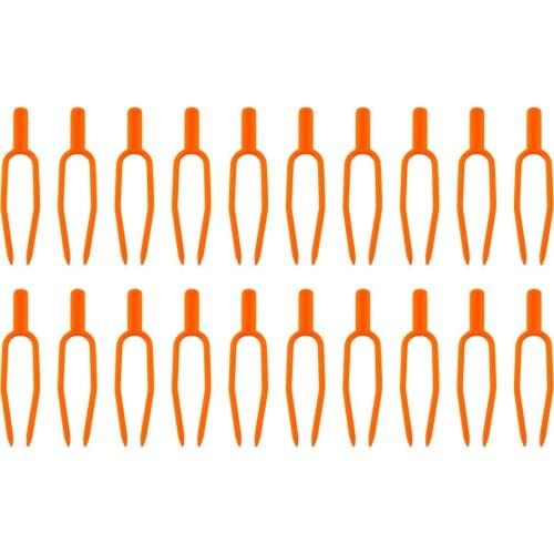 Fixed Fixture Clip 100pcs Strawberry Fork Agricultural Clamps Environmental Durable 100PCS/Set Plastic Orange Gardening Tools