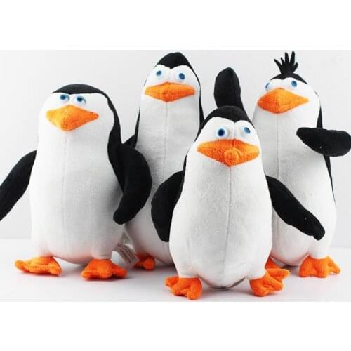 Hot The Penguins of Madagascar Plush Stuffed Toy 20-30cm Doll For Children