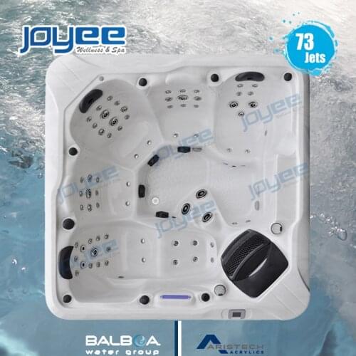 JOYEE jacuzzi function gardeb cold hot spa tubs 6 persons outdoor hot tub mini garden massage spa whirlpool