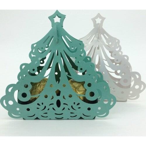 50Pcs Christmas Candy Box Wedding Favor Candy Boxes Gift Boxes Christmas Gifts for Guests Packaging Boxes Wedding Decoration 8Z