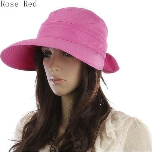 Summer Fashion Korean Style Bowknot Big Visor Cap Color Matching Beach Sun Hat