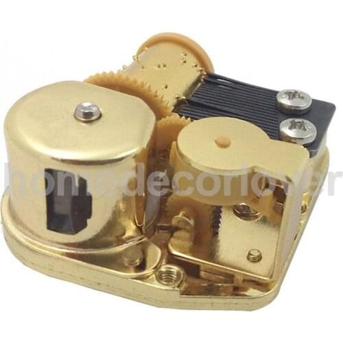 Wind Up Clockwork Mechanical Music Box Movement Play Tones