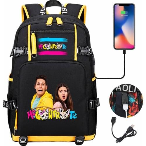 New Me Contro Te Backpack Teenager Children Book Bags Multifunction USB Charging Bag Women Men Pack Bag Travel Mochila