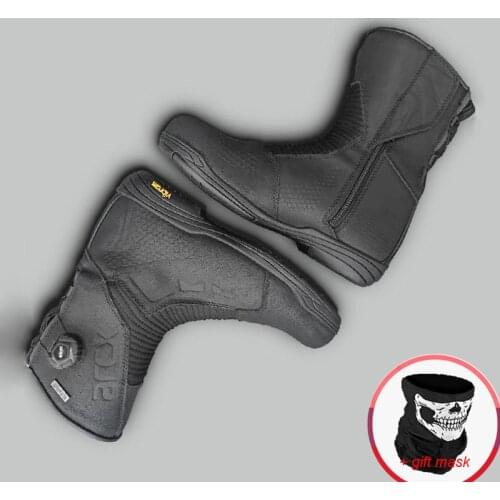 ARCX Motorcycle reflective waterproof Boots Leather Motocross Racing Boots Protector Gear Motorbike Bike wear Reflective Shoes