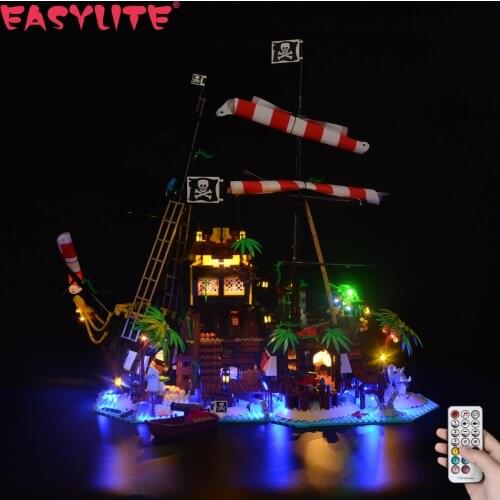 LED Light Set For 21322 IDEAS Series Pirates of Barracuda Bay DIY Toys Blocks Bricks Only Lighting Kit Not Include Model