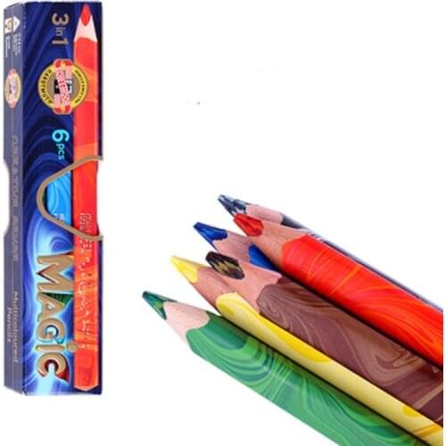 3 in 1 6pcs magic color pencils set mulicoloured pencils popular set