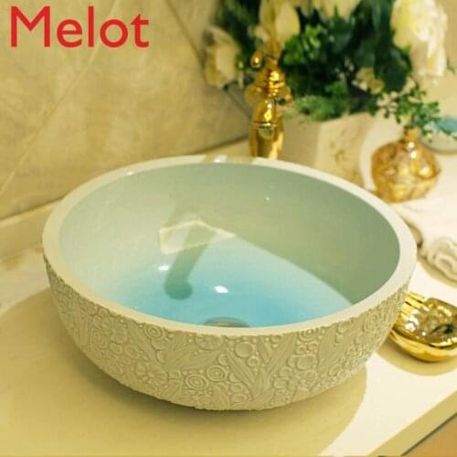 Floor Basin Jingde Ceramic Bathroom Wash Basin Wash Basin Wash Basin Art Basin Sunshine Bubble