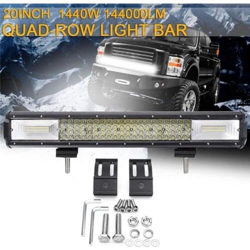 Single 4-row LED working strip light engineering off-road vehicle dome light searchlight front bumper light