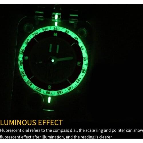 Outdoor Camping Compass Geologic Fluorescent Kompas Portable Digital Compass Outdoor Climbing Hiking Camping Tools