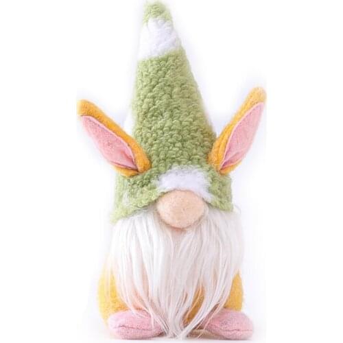 YYSD Easter Bunny Dwarf Decoration Easter Faceless Doll Easter Plush Dwarf Family
