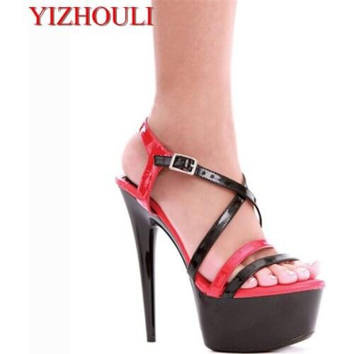 Sexy Open Toe Platforms Women 15cm High Heel Shoes, High Heel Sandals, Wedding Shoes