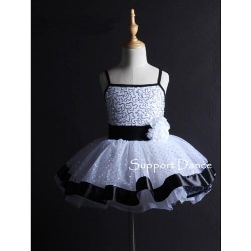 Support-Dance Girls Women Camisole Ribbon Professional Ballet Tutu Dress Kids Adult Dance Costume C199