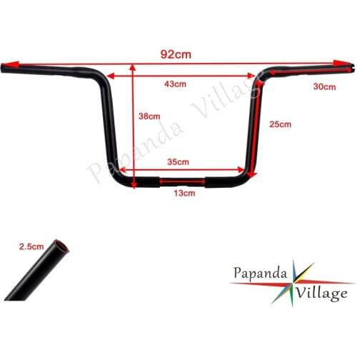 Universal Motorcycle 7/8" 22mm Custom Handlebars Handle Bar for Honda Harley Softail Touring Road King Cafe Racer Chopper