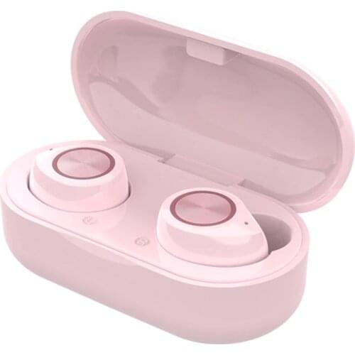 TW60 TWS Wireless Earphone Bluetooth 5.0 HiFi Stereo Headset touch control Handsfree mini Earbuds Built-in HD Mic for women girl