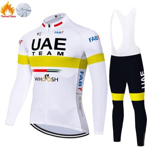 2021 UAE Winter Thermal Fleece Roupa Ciclismo Masculino Ropa Ciclismo Hombre Invierno Ropa Ciclismo Hombre 자전거의류
