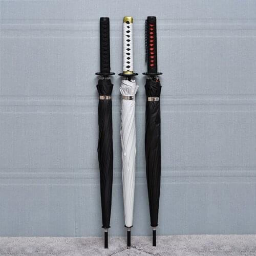 Long handle umbrella katana uv protection windproof adult fashion umbrella outdoor paraguas mujer Household Merchandises BD50UU