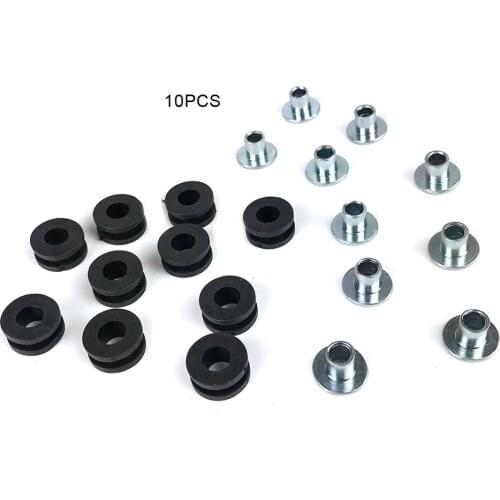 10X Motorcycle Grommets Bolt Rubber Kit For For For Suzuki Kawasak