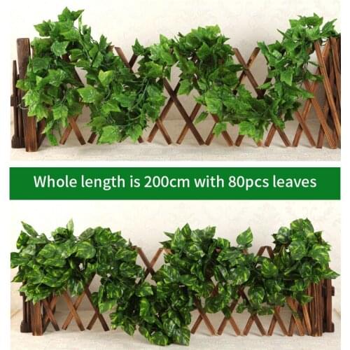 12pc/lot Artificial plant Creeper greenery leaf Ivy Grape Vine Hanging Garland Rattan Silk Flower For Home Wedding Outdoor Decor