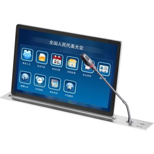 17.3 Inch Electric Tabletop Flip Up LCD Screen Monitor Conference System