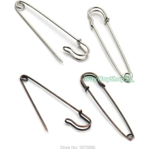 20 PCS Metal Large Pin Rust Proof Safety Oversized 100mm(3.94") Nickle Red-Bronze Choice