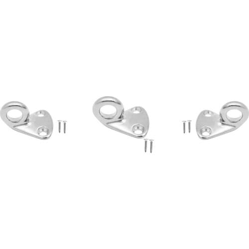 316 Stainless Steel Boat Hook Coat & Hat Hook Wall Mounted 3pcs