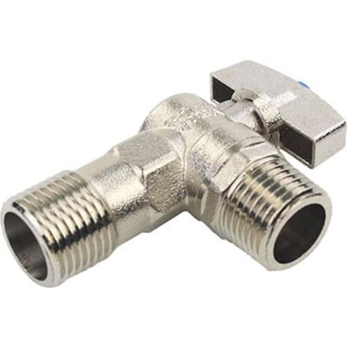 4 Points Full Copper Ball Core Angle Valve Basin Toilet Faucet Water Heater Universal Large Flow Right Angle Triangle Valve