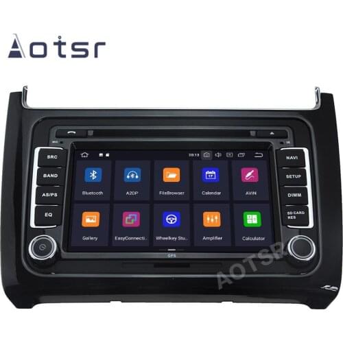 AOTSR 2 Din Car Radio Coche Android 10 For VW Volkswagen Polo 2008 - 2020 Sedan 2Din Multimedia Player GPS Navigation DSP Unit