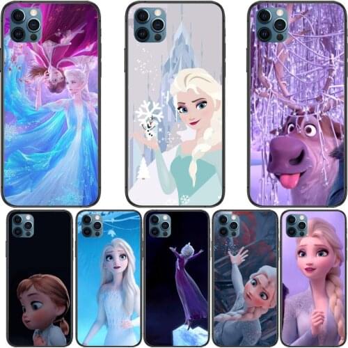 Elsa Disney Frozen Phone Cases For iphone 12 Pro Max case 11Pro Max 8PLUS 7PLUS 6S iphone XR X XS mini mobile cell funda