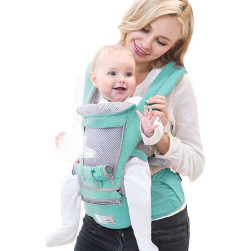 Ergonomic Baby Carrier Cotton Infant Kids Hipseat Sling Front Facing Kangaroo Baby Wrap for Babies NewbornTravel 0-36 Months