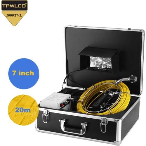 HD Digital Inspection Pipe Camera 23MM 20M Waterproof Endoscope Sewer Duct Video Camera 120degreen View