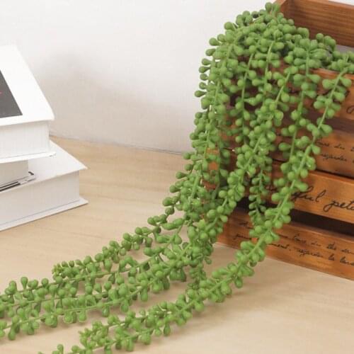 Artificial Hanging String Fake Tear of Lover Wall Hanging Plant Succulents Garden Wreath Home Garden Wedding Party Decoration