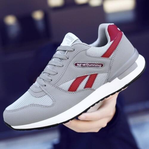 Fashion men casual shoes Lightweight men sneakers Breathable couple jogging shoes Wear-resistant men running shoes Flat shoes