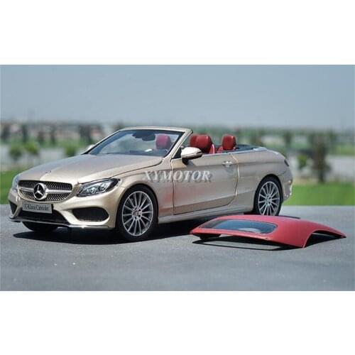 1/18 For Benz C CLASS BENZ C-KLASSE Cabriolet Open Car convertible Metal Diecast Model Car Gifts Collection Red/White/Blue/Gold