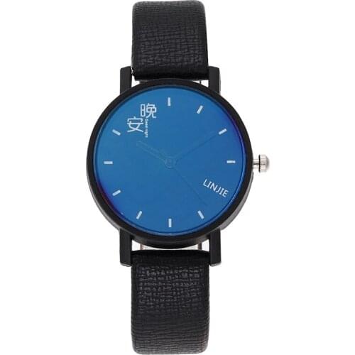 Fashion mens watch casual sports simple pin buckle PU with electronic watch business office mens gift watch 2019 new