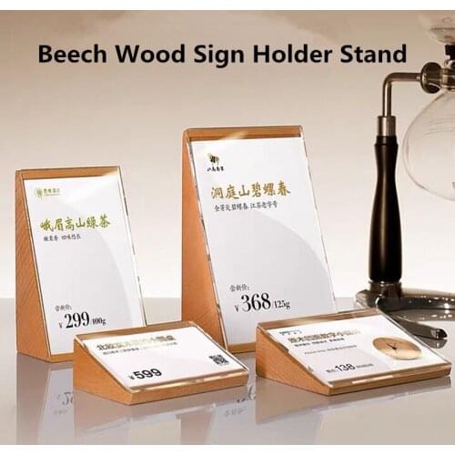 90*55mm Desk Acrylic Sign Holder Display Stand Small Price Paper Card Label Tag Photo Picture Frame