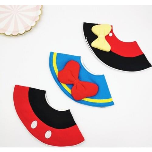 2020 autumn and winter new childrens bib gentleman bow tie shape baby bib baby saliva towel waterproof and anti-dirty
