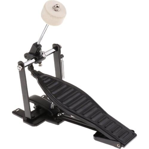 Single Foot Pedal with Drum Wool Beater Single Chain Drive Adjustable Stroke and Tension for Children Drum Lovers