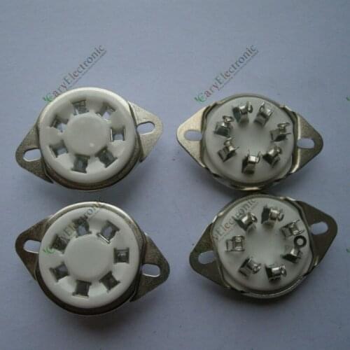 Wholesale and retail 20pcs New 7pin silver Ceramic vacuum tube socket top mount valve For 2A7 6A7 amp free shipping
