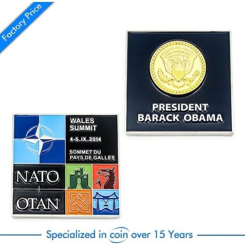 Wholesale Custom Military Green Souvenir Coin