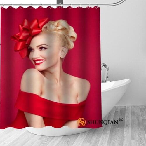 Custom gwen stefani Bath Curtain Fabric Modern Shower Curtain bathroom beautiful Curtains Bath decor