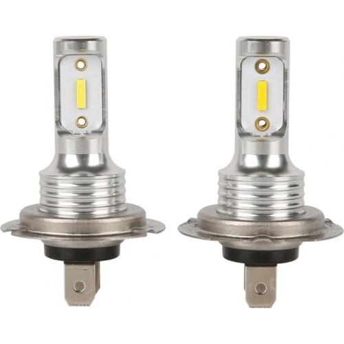 2Pcs H7 LED Headlights Yellow Light Waterproof 30W IP67 Aluminium Lamps for Vehicles